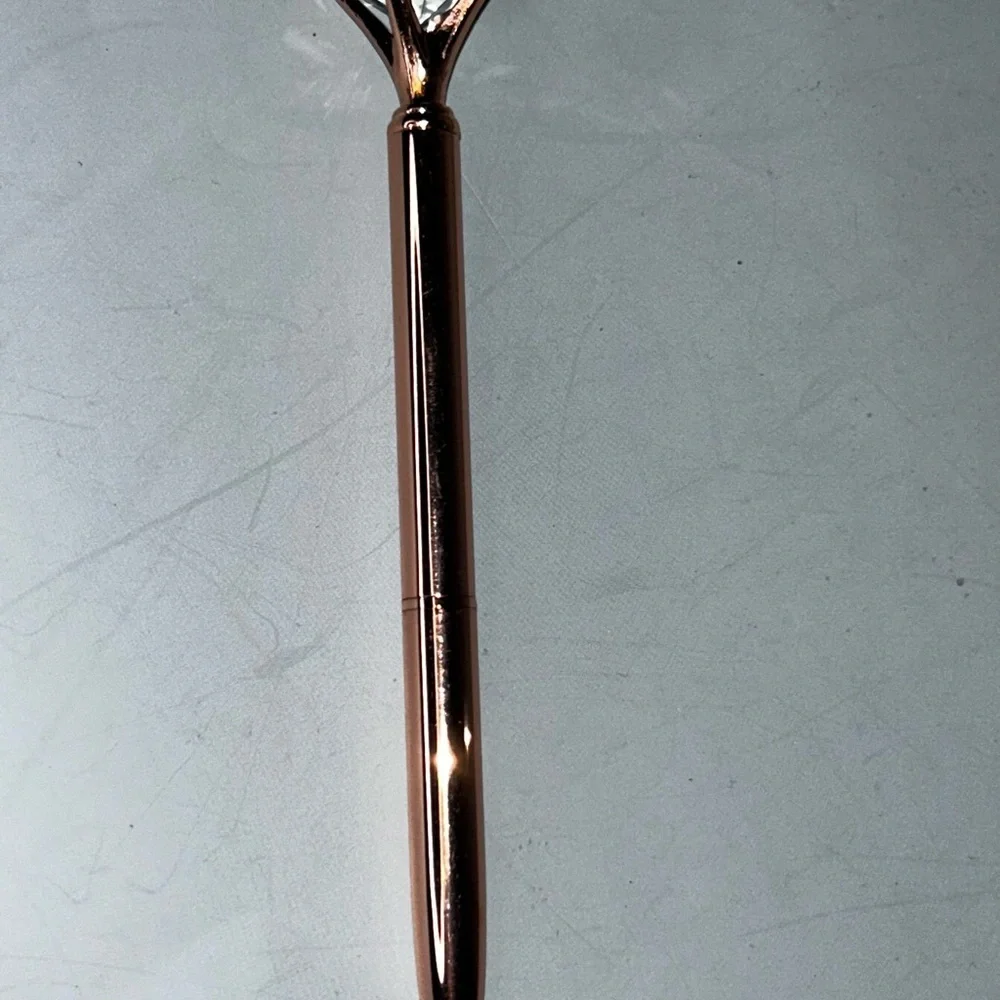 New rose gold faux diamond style accent